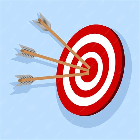 Premium Vector | Target achieved concept, Strategy or Business Vision