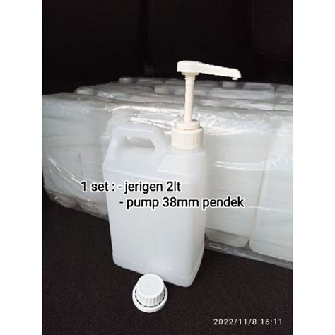 Jual Satu Set Jerigen Lt Dan Pump Mm Shopee Indonesia