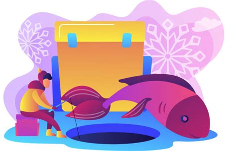 Purple Fishing Pole Illustrations Royalty Free Vector Graphics And Clip