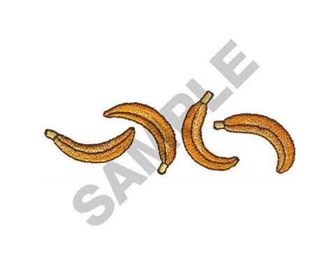 Bananas Machine Embroidery Design Etsy