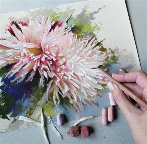 Loading... | Chalk pastel art, Flower drawing, Pastel artwork