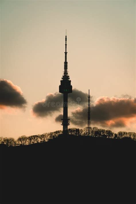 Beautiful Night View of Namsan Tower in Seoul, Korea Stock Image ...