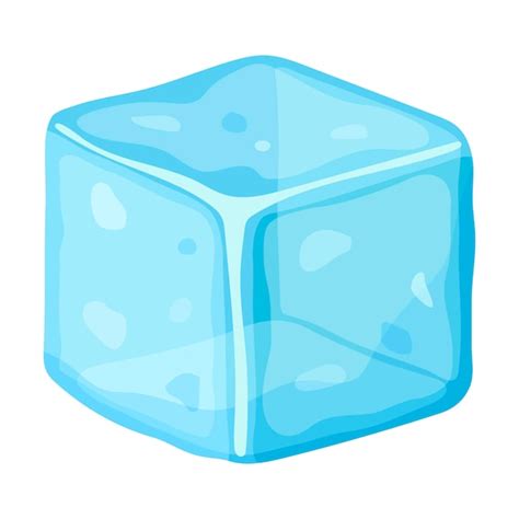 Premium Vector Ice Cube Or Broken Piece Of Ice Cold Frozen Block