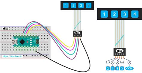 Arduino Nano Keypad 1x4 Arduino Nano Tutorial