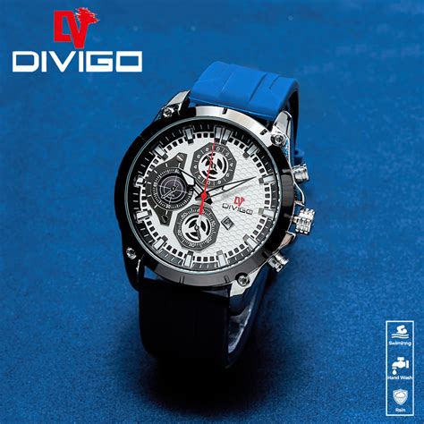 Jual Jam Tangan Divigo Original Dv Strap Rubber Tanggal Aktif