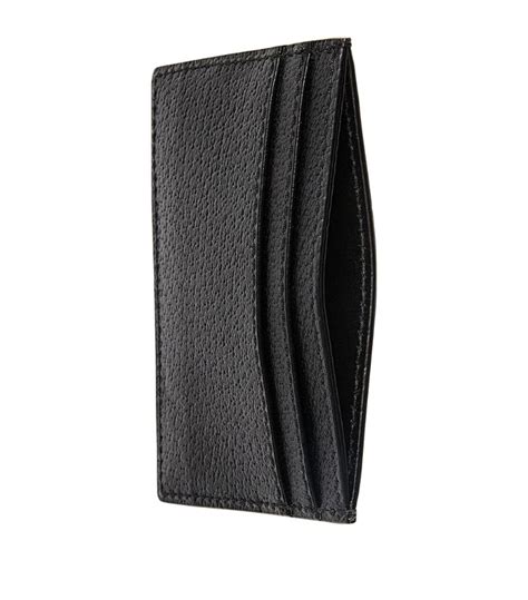 Mens Gucci Black Leather Interlocking G Card Holder Harrods Uk