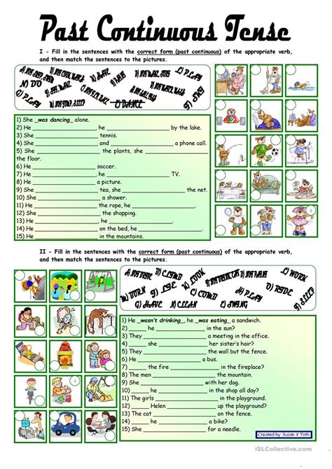 Past Continuous Vs. Past Simple Tense Worksheet - Free Esl Printable ...