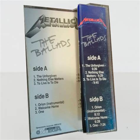 Cassette Metallica The Ballads Metalmania