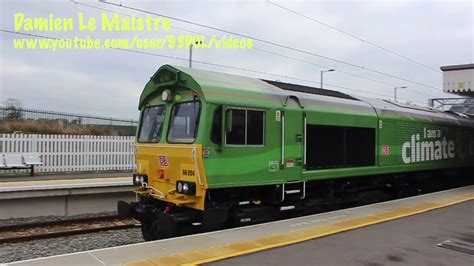 Class 66 Db Cargo Class 66004 I Am A Climate Hero Livery Wellingborough Station 23rd November