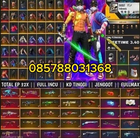 Akun Sultan Free Fire Full Season Dan Full Skin Terbaru Amanah Dan