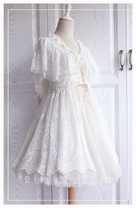 Ruby Rabbit Spot Shu Fu Lei Original Lolita Lace Summer Dress