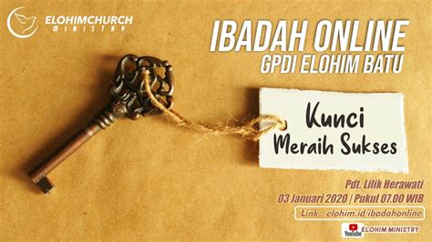 Ibadah Online Gpdi Elohim Batu Elohim Ministry