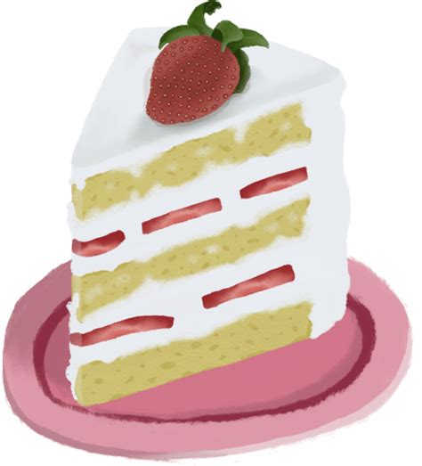 Strawberry Shortcake On Pink Plate Photos By Canva