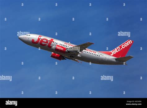 Jet2 Boeing 737 300 Taking Off From El Prat Airport In Barcelona Spain