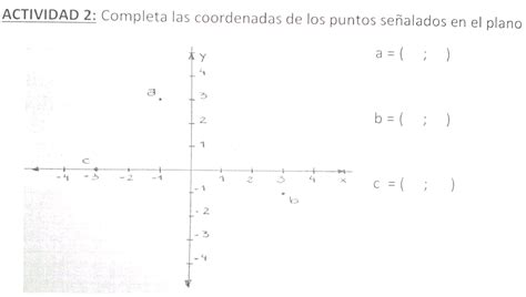 Solved Actividad Completa Las Coordenadas De Los Puntos Se Alados