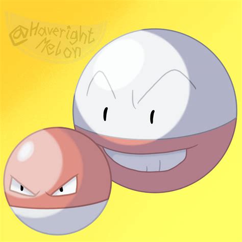 Voltorb and Electrode by HaverightMelon on DeviantArt