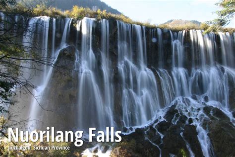Nuorilang Waterfall 诺日朗瀑布, Jiuzhaigou