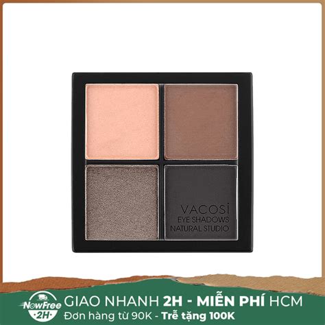 Phấn Mắt Vacosi 4 Ô 04 Naked Brown Hasaki vn