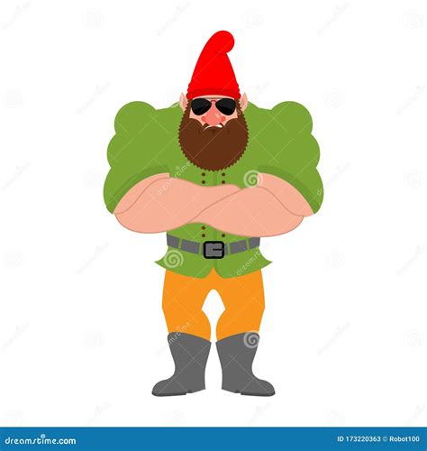 Strong Dwarf With Sword Stock Photo 10540728