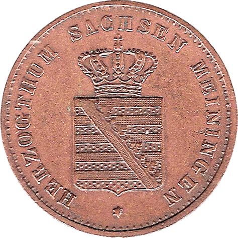 Pfennig Bernhard Ii Duchy Of Saxe Meiningen Numista