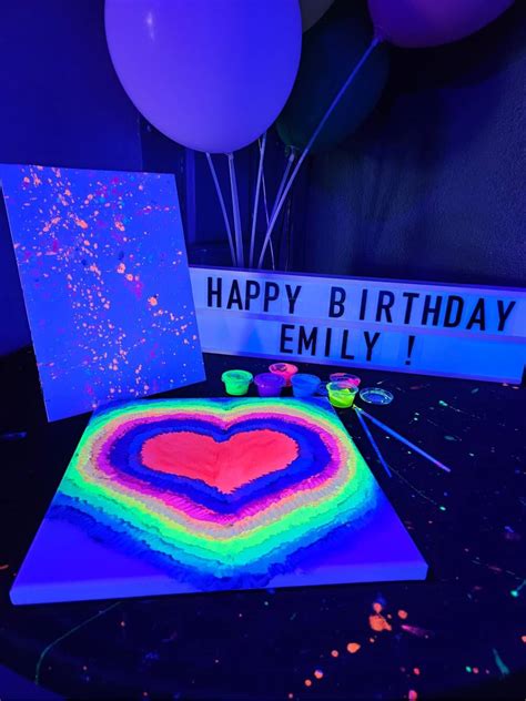 Glow Crazy Paint Party Pinspiration