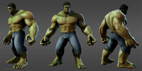 3d Models Marvel Heroes Hulk Avengers 13