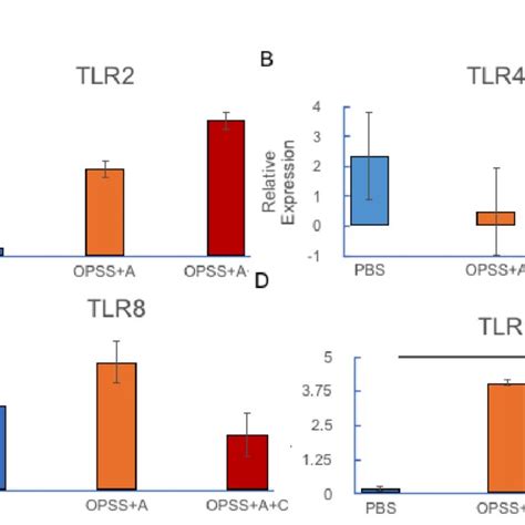 Toll Like Receptor Tlr Gene Expression Relative To β Actin Expression Download Scientific