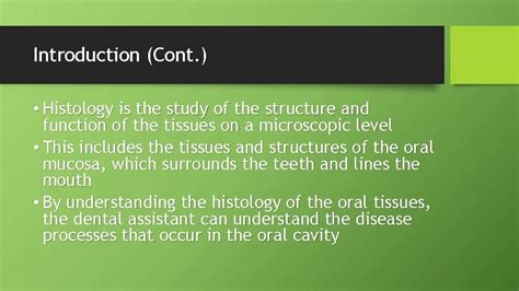 Dental Assisting Chapter Oral Embryology And Histology Tues