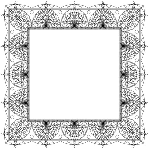 Ornate Frame And Borders Set Vector Monogram Line Label Vector