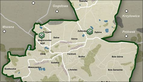 Mapa Jastrzębie Zdrój Mapa