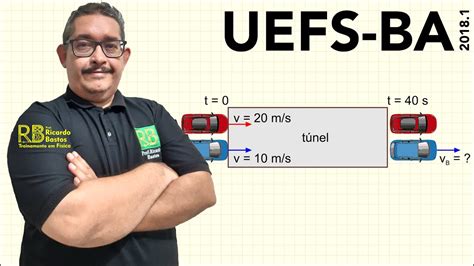 UEFS BA 2018 1 Dois carros A e B entram simultaneamente em um túnel