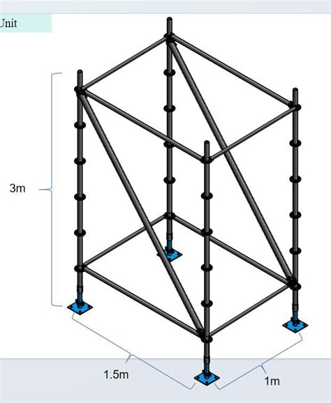 Construction Equipment Ringlock Scaffolding With Staircase Hot DIP Galvanized Material Brace