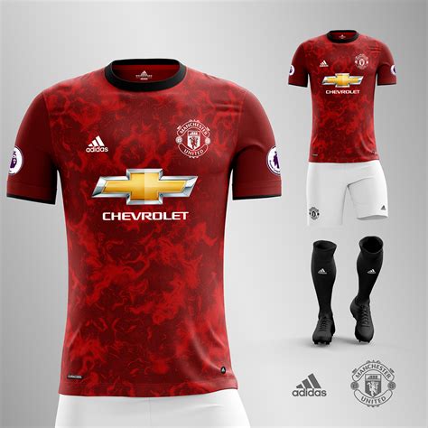 Manchester United Home Kit Concept Camisa De Futebol Roupa De