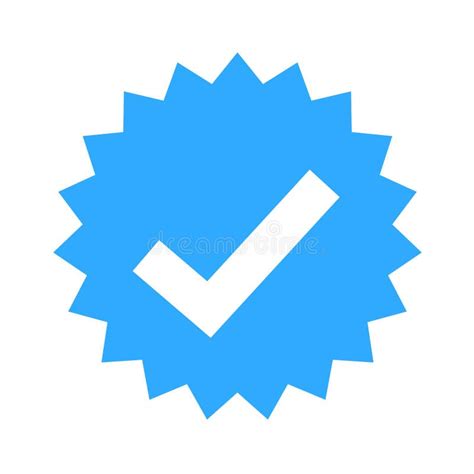 Blue Tick Symbol Of Certification And Verification On Social Media