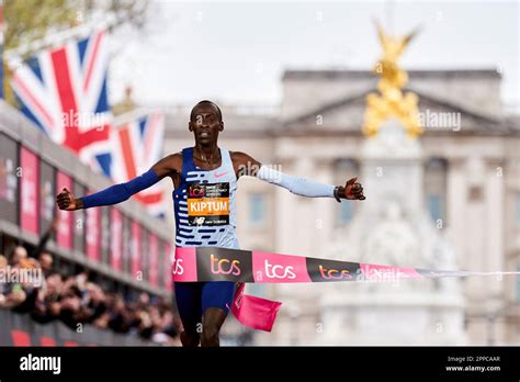 Kelvin Kiptum Celebrates Winning The Men S Elite Race During The TCS