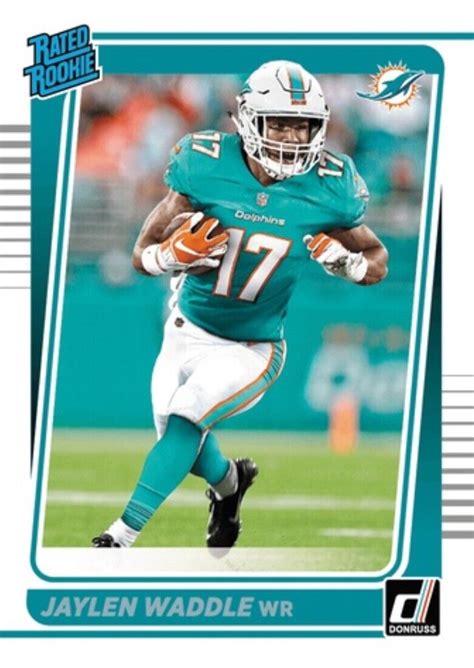 2021 Donruss Jaylen Waddle Rated Rookie RC NFL Blitz Digital Card EBay