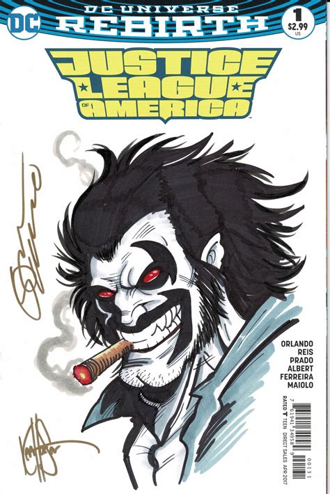 Lobo In Ronald Shepherd S DC Sketch Covers Comic Art Gallery Room