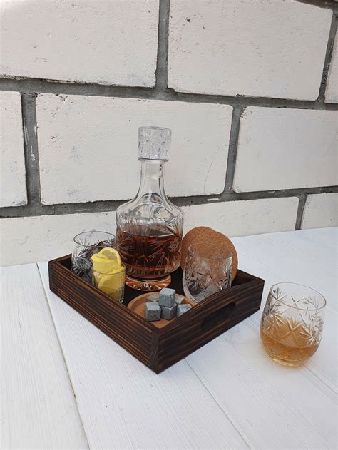 Tray Drinks Tray Serving Tray Breakfast Tray Wood Tray Etsy