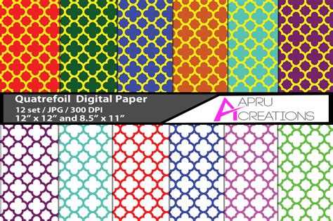 Quatre Foil Digital Papers Graphic By Aparnastjp Creative Fabrica