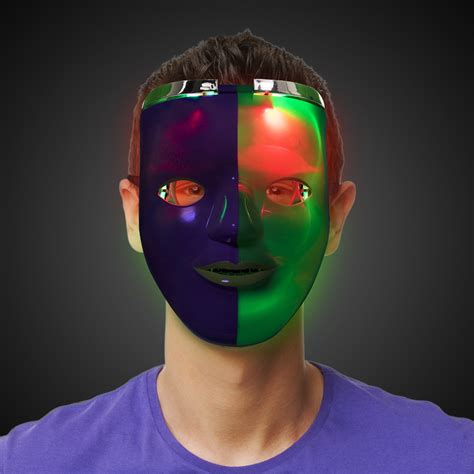 Mardi Gras Led Double Face Mask Mardi Gras Holidays And Events