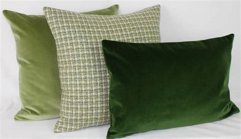 Sage Green Check Wool Cushion Cover Abraham Moon Transitional Etsy