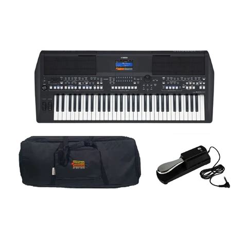 Kit Teclado Yamaha Psr SX600 PSRSX600 Capa E Pedal Submarino