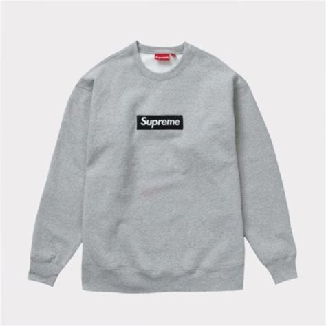 ボックスロ Supreme シュプリーム ボックスロゴ クルーネック フローセントピンク ですので