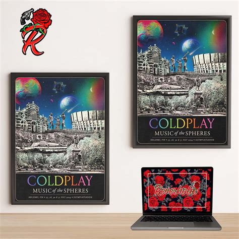 Coldplay Helsinki July Music Of The Spheres Tour Poster At The