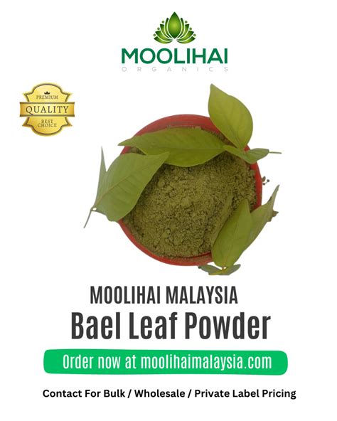 Bael Leaf Powder Moolihai Malaysia