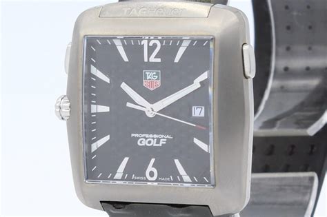 Tag Heuer Professional Golf Watch Tiguer Woods Edition Quart Steel Wae111 0 Corello