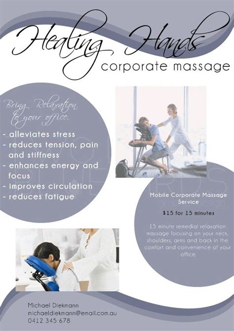 Massage Business Flyer Massage Massa Massage Therapy Business