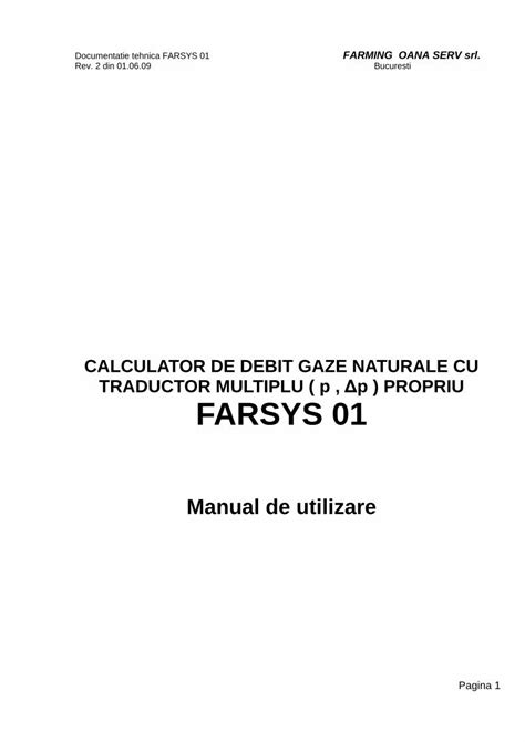 PDF Documentatie FARSYS 01 PDF FileManual De Utilizare