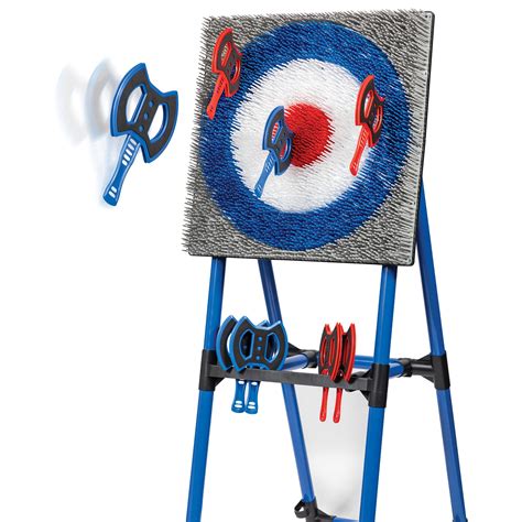 Eastpoint Sports Backyard Axe Throw Target Game Steel Frame Outdoor Game With 8 Throwing Axes