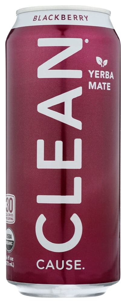 Clean Cause Yerba Mate Blackberry Clean Fl Oz Walmart